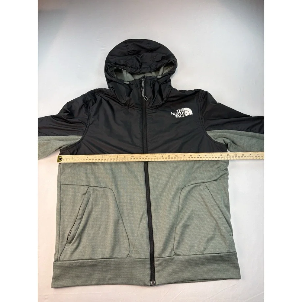 The North Face Men's Black Train N  Logo Full Zip Overlay Jacket Large